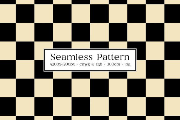 Download Black &amp; Cream Checkered Seamless Pattern - Premium Bundle