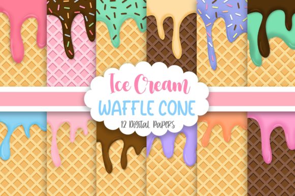 Download Ice Cream Waffle Cone Background - Premium Resources